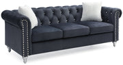 Glory Furniture Raisa Black Velvet Sofa