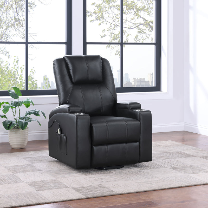 Coaster Furniture Armstrong Camel Brown Power Lift Massage Recliner