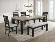 Crown Mark Bardstown Light Grey Bench