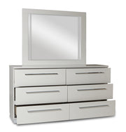 New Classic Furniture Sapphire White Dresser and Mirror