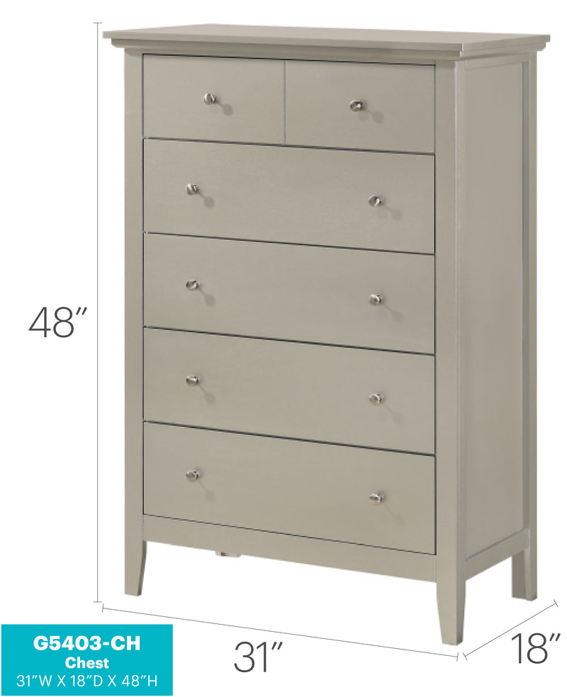 Glory Furniture Hammond Gray Chest