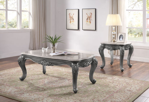 Acme Furniture Ariadne Platinum 3pc Coffee Table Set