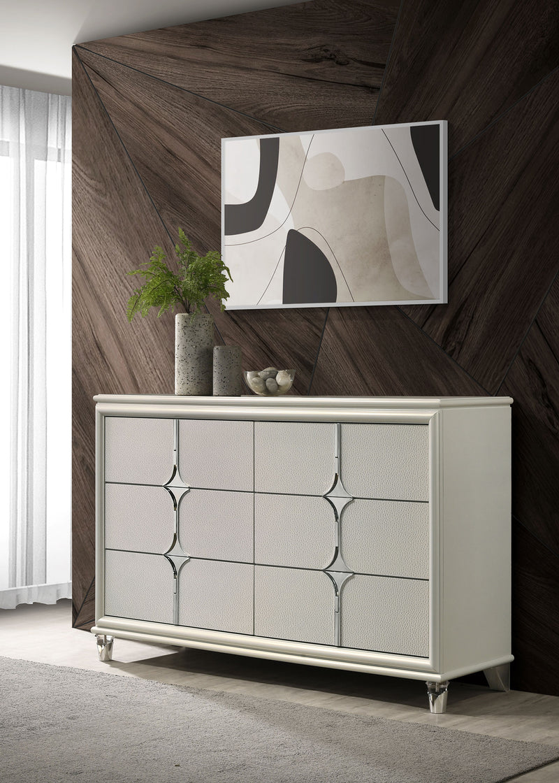 Coaster Furniture Olivia White 6 Drawer Dresser