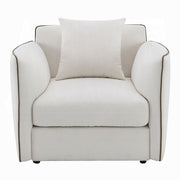 Acme Furniture Yolanda Beige Chair with Pillow