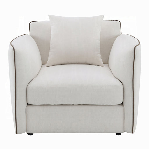 Acme Furniture Yolanda Beige Chair with Pillow