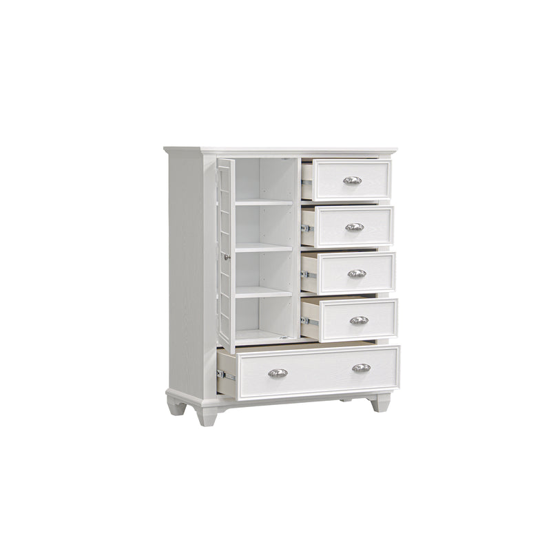 New Classic Furniture Jamestown White Door Chest