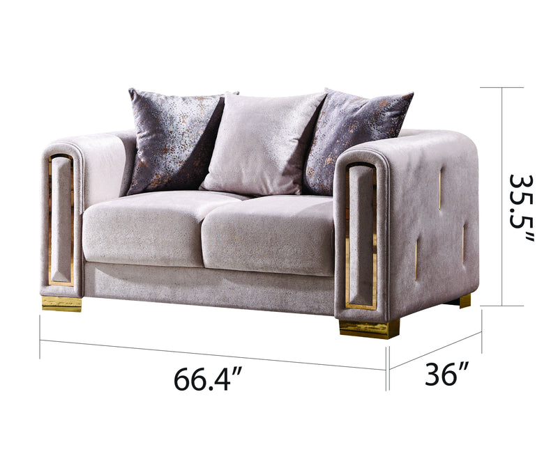 Galaxy Home Impreza Gray 3pc Living Room Set