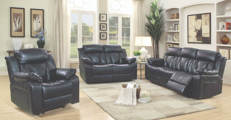 Glory Furniture Daria Black 3pc Living Room Set