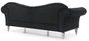 Glory Furniture Wilshire Black Velvet Sofa