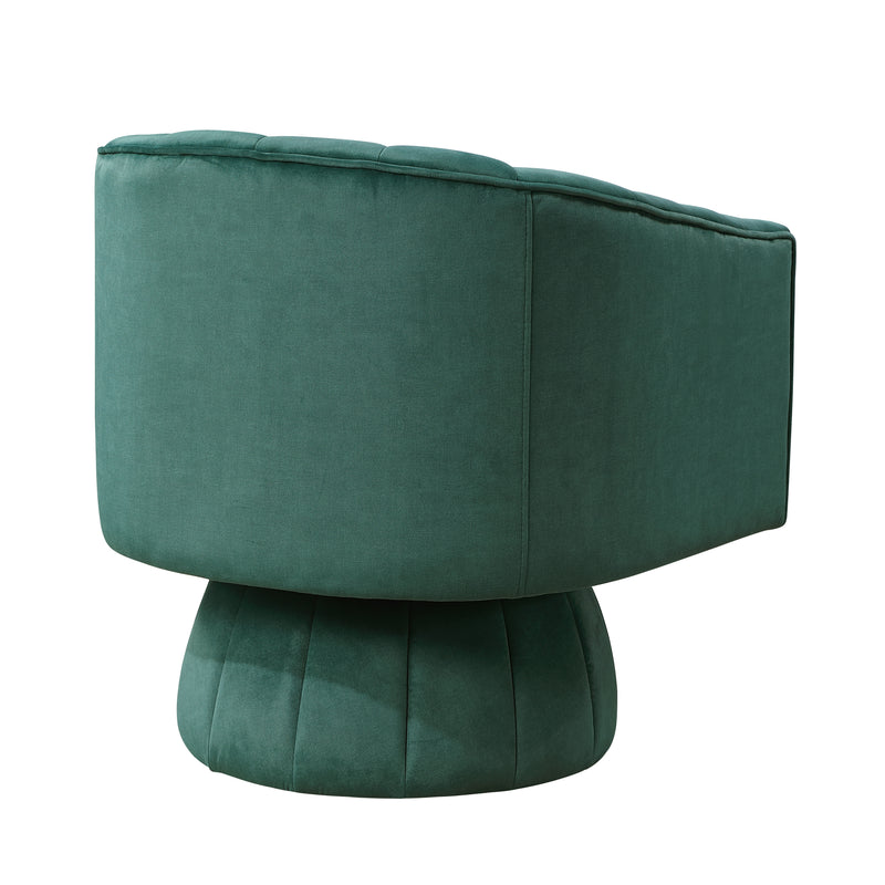 Home Elegance Bristol Teal Swivel Chair