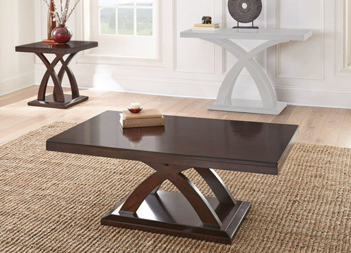Steve Silver Jocelyn Espresso Cherry 3pc Coffee Table Set