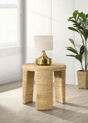 Coaster Furniture Artina Natural Brown Round End Table