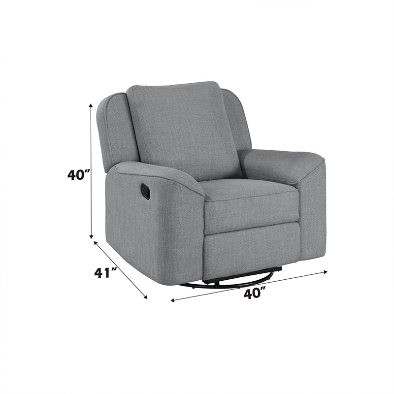 Acme Furniture Destiny Blue Swivel Glider Recliner
