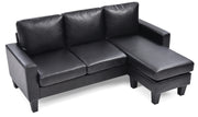 Glory Furniture Jenna Black Sofa Chaise