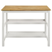 Coaster Furniture Edgeworth Brown White Counter Height Table