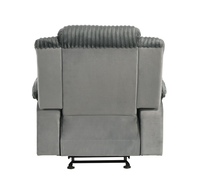 Acme Furniture Lesley Gray Motion Glider Recliner