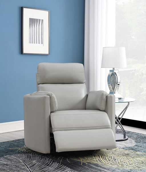 Acme Furniture Sagen Gray Swivel Glider Recliner