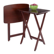 Winsome Darlene Walnut 2pc Snack Table Set