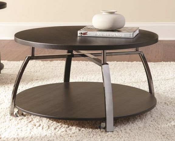 Steve Silver Coham Black Nickel 3pc Coffee Table Set