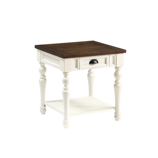 Steve Silver Joanna Ivory Mocha End Table