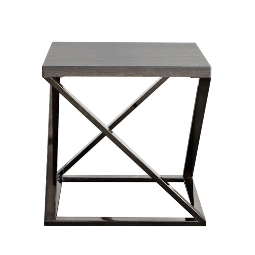 Steve Silver Aegean Black Nickel End Table