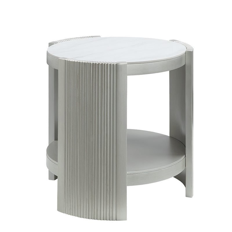 Acme Furniture Kasa Champagne 3pc Coffee Table Set