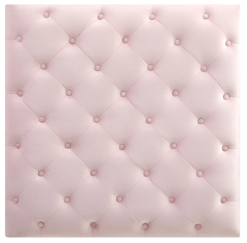 Glory Furniture Nola Pink Velvet Ottoman