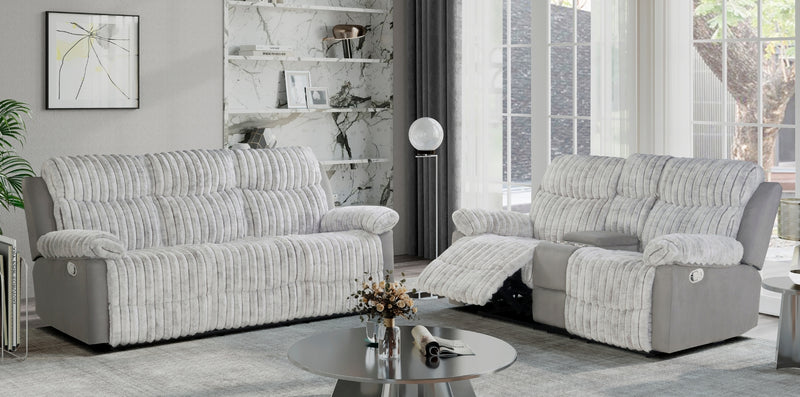 Global Furniture U6028 Grey 2pc Living Room Set