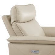 Home Elegance Maroni Brown Leather Power 3pc Living Room Set