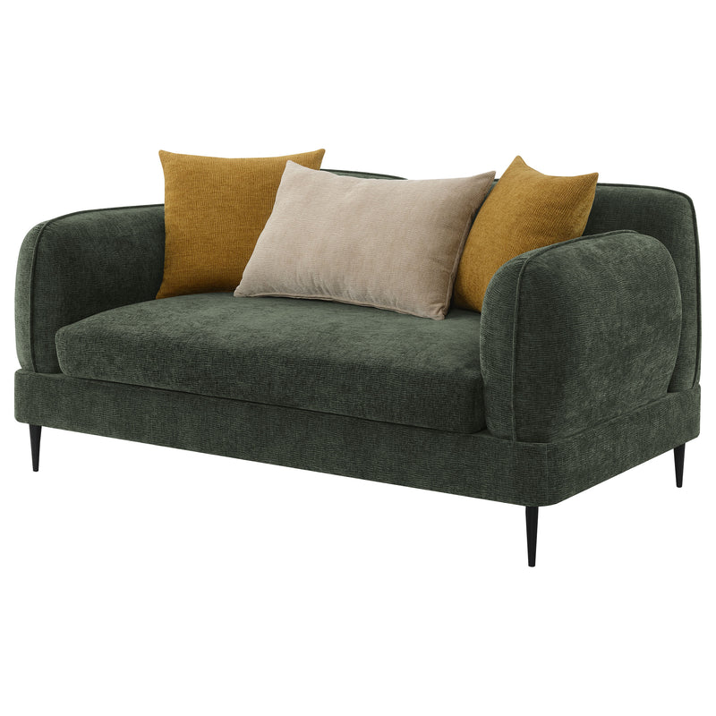 Coaster Furniture Jade Green Track Arm Loveseat