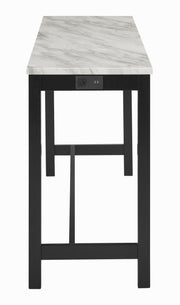 New Classic Furniture Celeste Blue 4pc Theater Bar Table Set