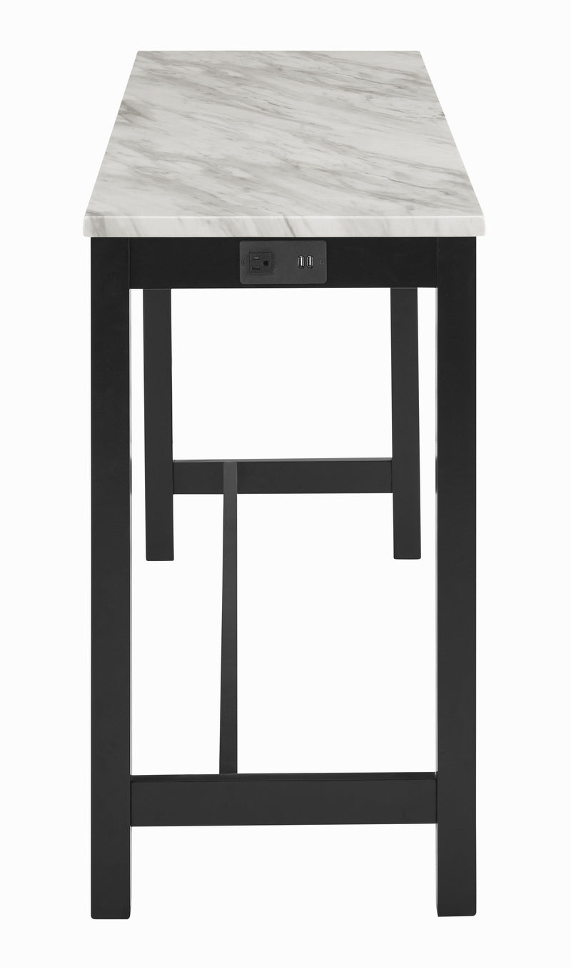 New Classic Furniture Celeste Blue 4pc Theater Bar Table Set