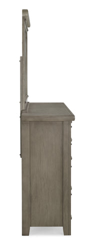 New Classic Furniture Fairfax County Medium Oak Mirror