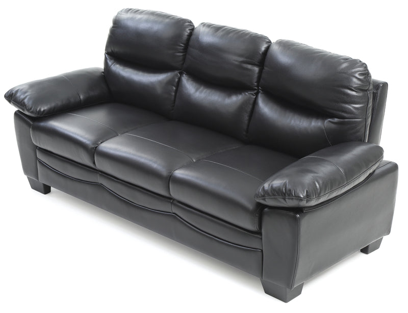 Glory Furniture Marta Gray Faux Leather Sofa