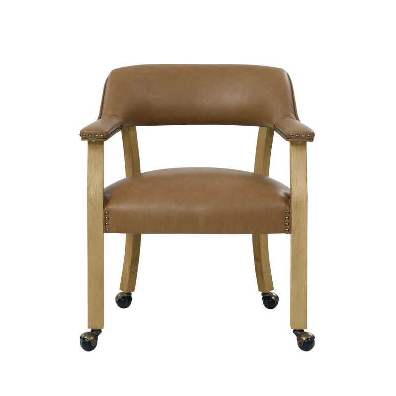 Steve Silver Rylie Sand Castered Captains Chair