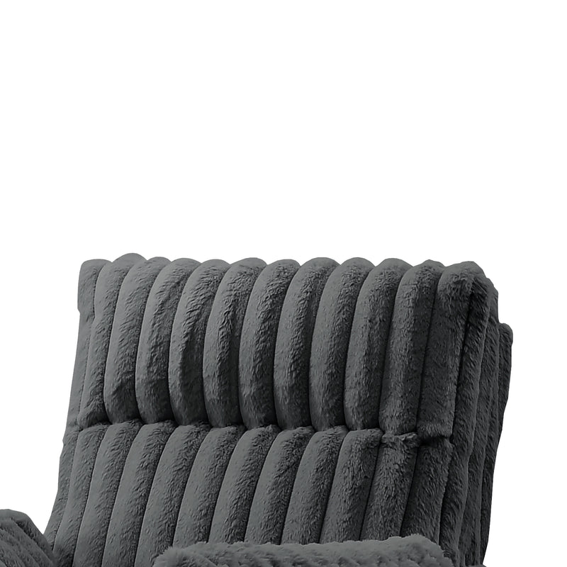 New Classic Furniture Embrace Charcoal Swivel Accent Chair