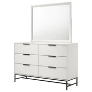 Coaster Furniture Sonora White Dresser with Mirror