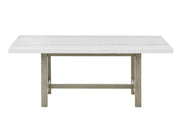 Steve Silver Carena White Rectangular Table