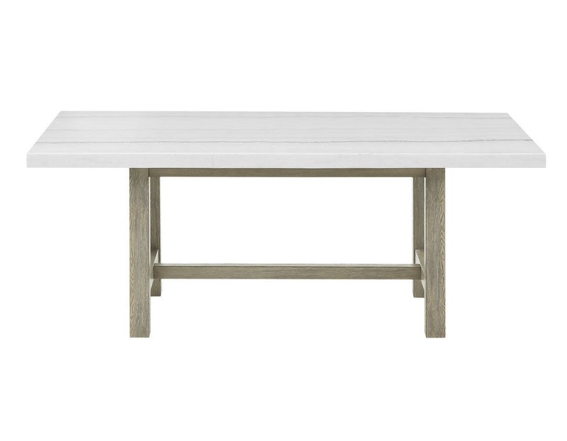 Steve Silver Carena White Rectangular Table