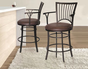 Steve Silver Bayview Dark Brown Swivel Counter Stool
