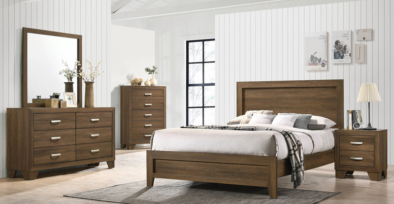 Acme Furniture Miquell Oak Dresser and Mirror