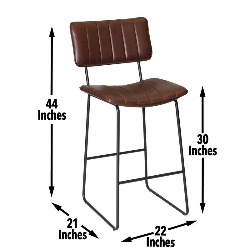 Steve Silver Tribeca Brown Barstool