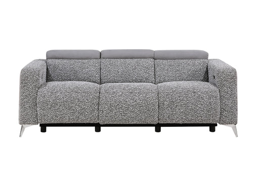 Global Furniture U8521 Dark Grey Taupe Power Reclining Sofa