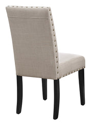2 New Classic Furniture Crispin Natural Beige Dining Chairs