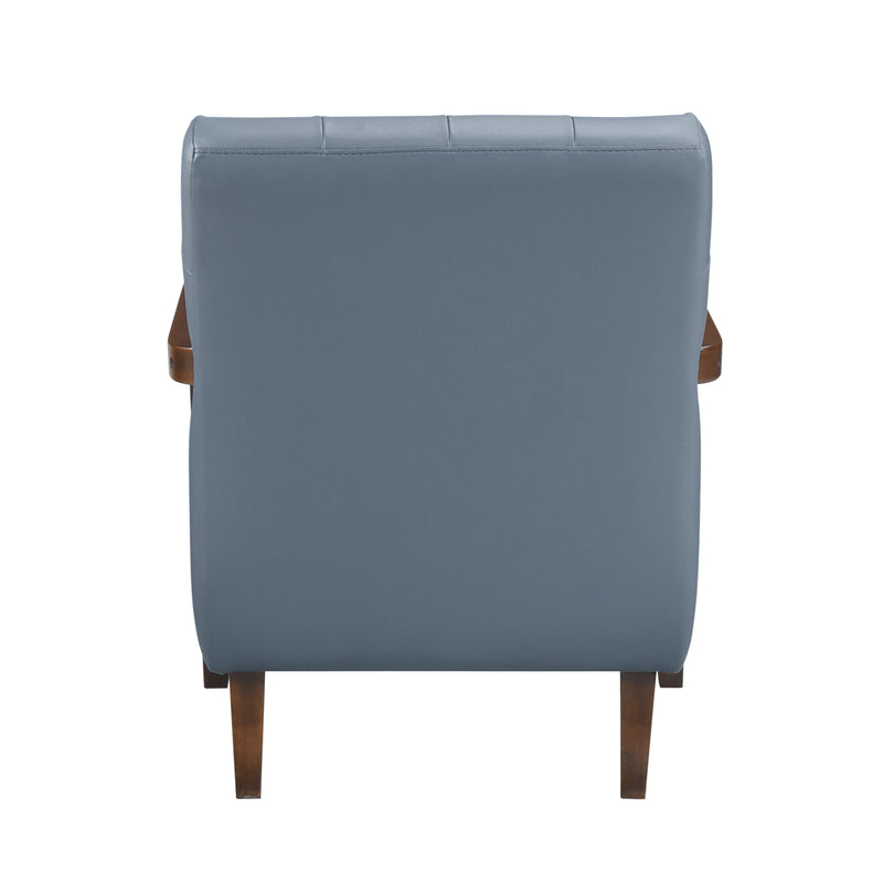 Home Elegance Crafton Blue Accent Chair