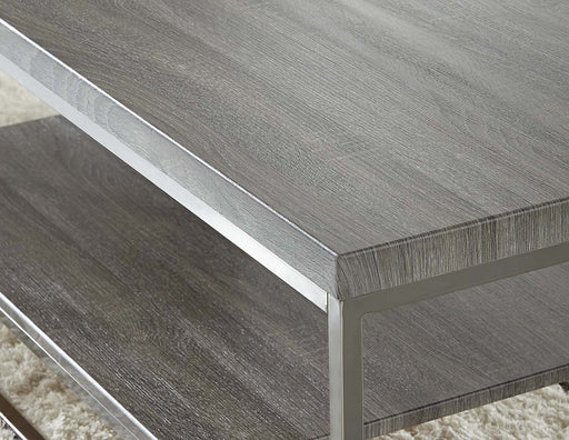 Steve Silver Lucia Gray Black Nickel Chairside End Table