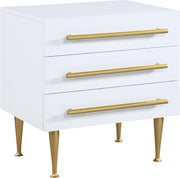 Meridian Furniture Marisol White Night Stand