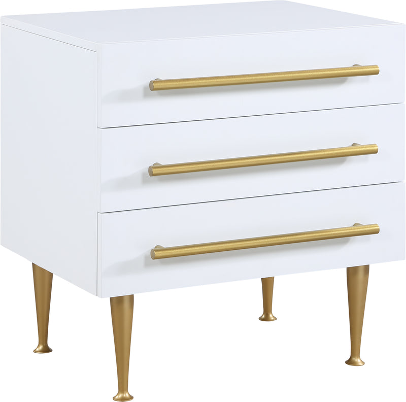 Meridian Furniture Marisol White Night Stand