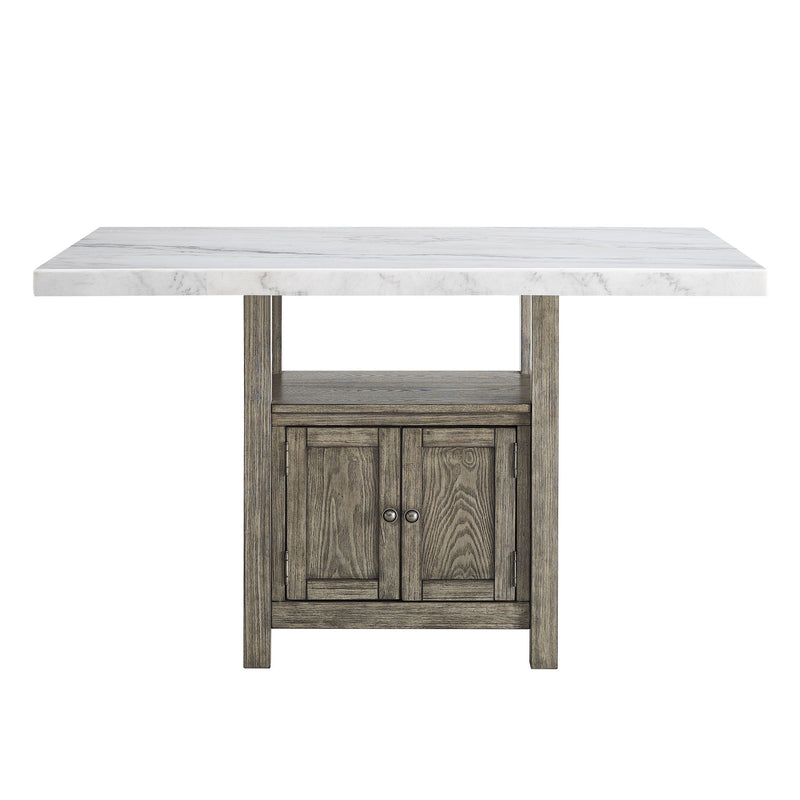Steve Silver Grayson White Gray Counter Height Table