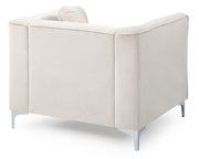 Glory Furniture Delray Navy Blue Velvet Microsuede Chair